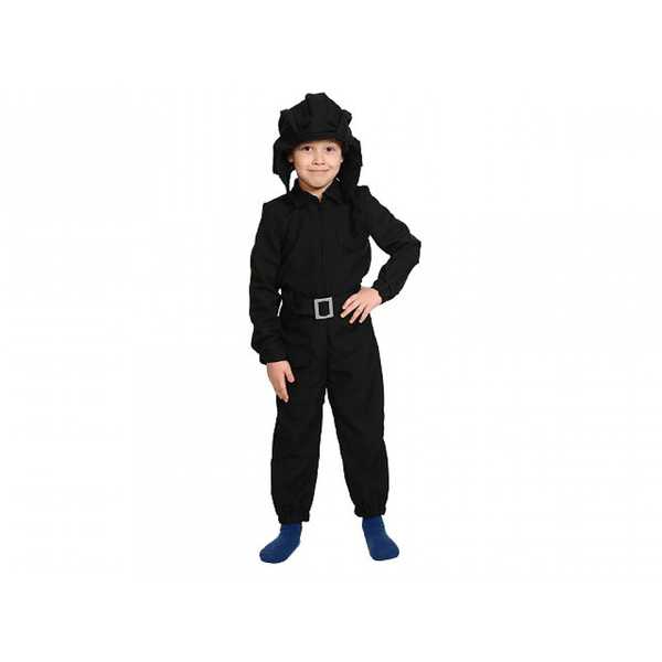 8014 Карнавальный костюм Танкист (Куртка, брюки, шлем, пояс) (текстиль) р.30