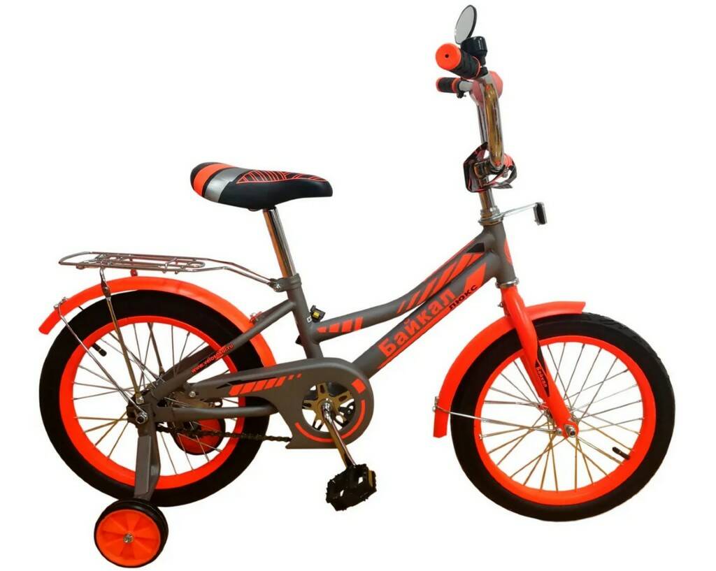 Велосипед 2-х колесн. Байкал - Люкс 16, оранжевый (Вид 1)
