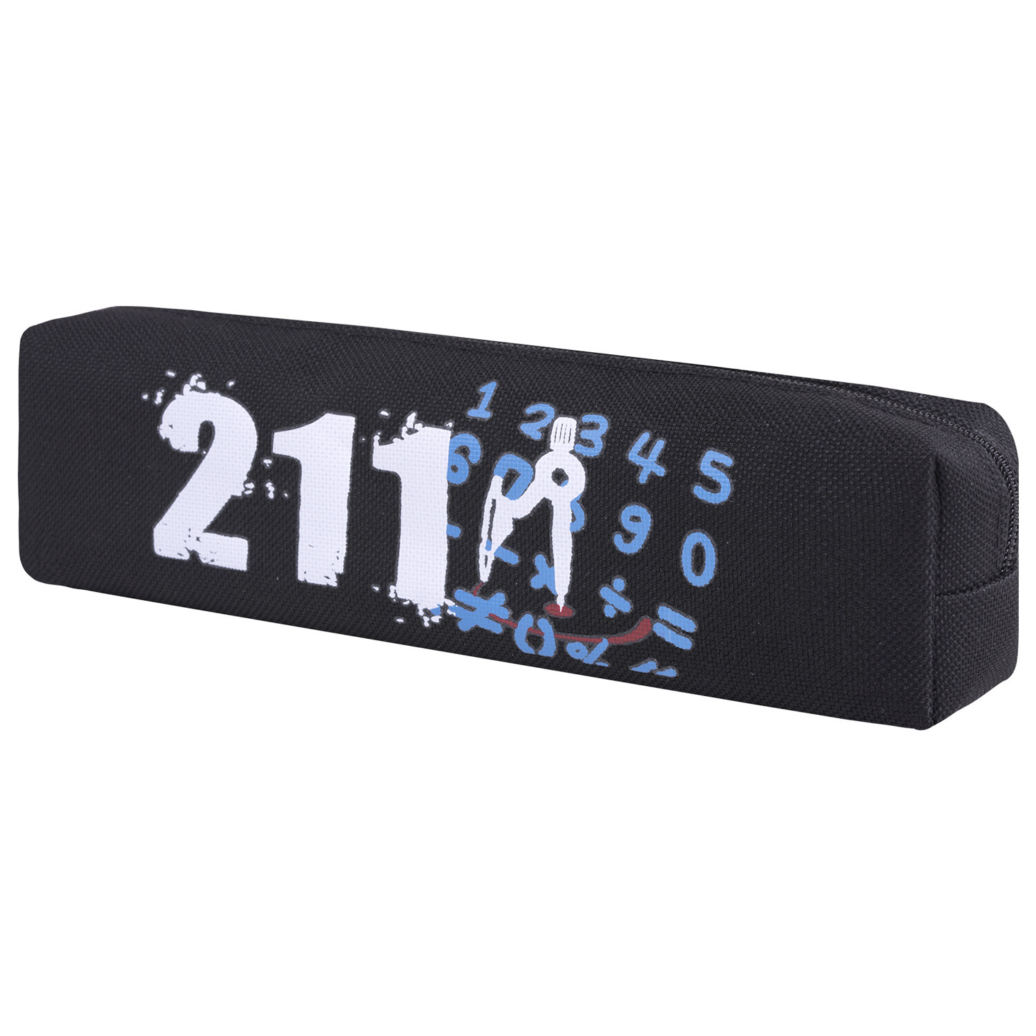 Пенал ЮНЛАНДИЯ, 1 отделение, полиэстер, 20х6х4 см,  273808