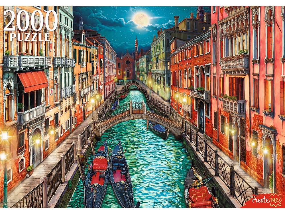 ПАЗЛЫ 2000 элементов. ВЕНЕЦИАНСКАЯ НОЧЬ  (арт. Ф2000-6648)
