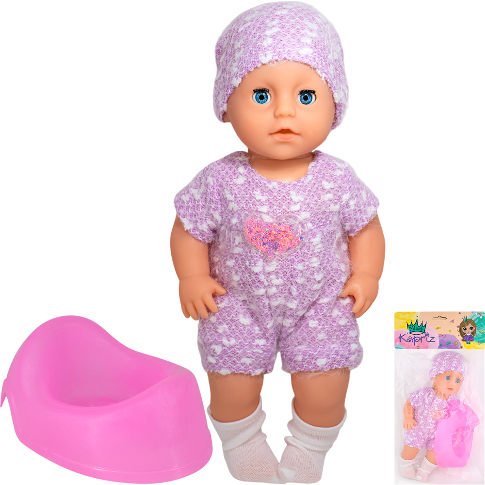 Пупс Miss Kapriz MK1917K-M 25 см. с аксесс., в пак.