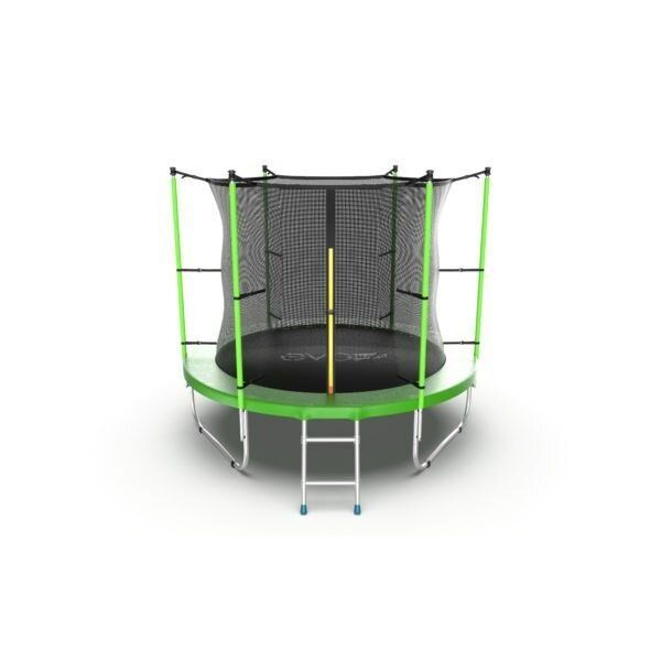Батут с внутренней сеткой и лестницей EVO JUMP Cosmo Internal 8ft диаметр 244 см зеленый   3752040