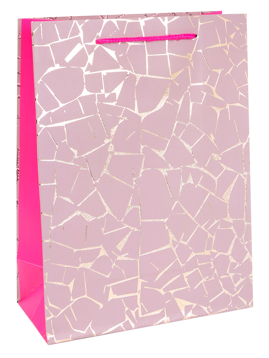 Dream cards Пакет подарочный с мат.лам. и тиснен.фольгой31х40х12см(XL)Розовое сияние,210г ПКП-3163 