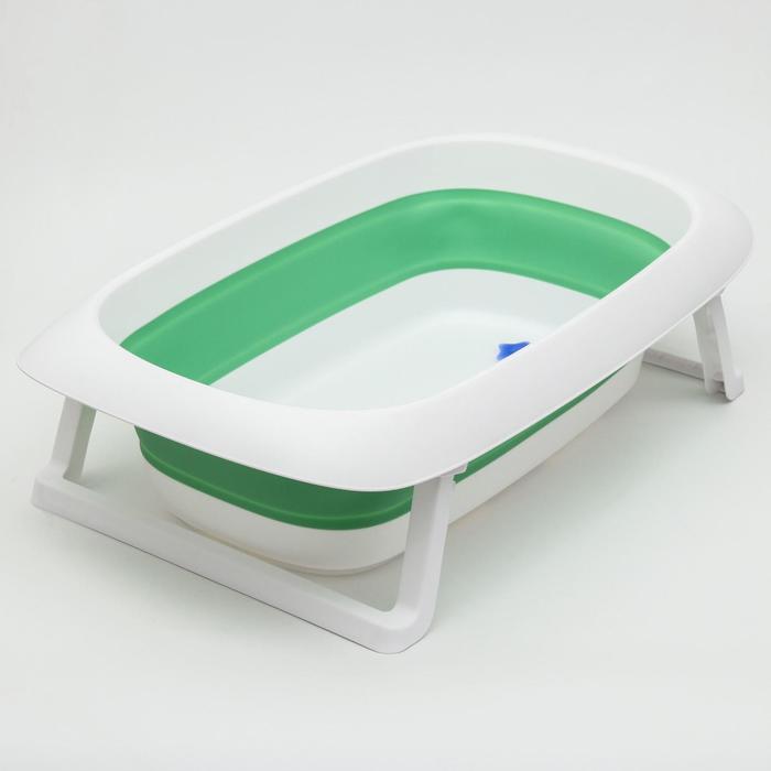 Ванночка детская складная, Коровка, цвет зеленый   6996075 (Вид 1)