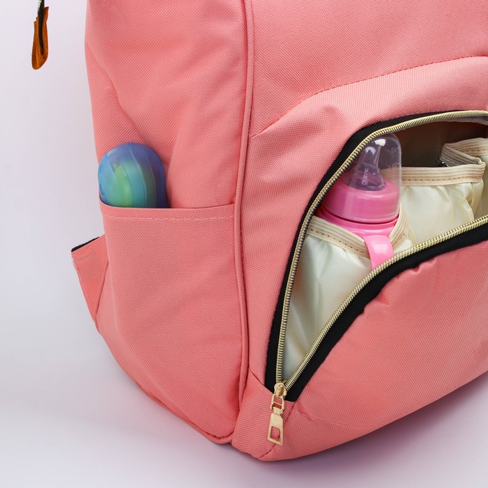 Сумка-рюкзак для хранения вещей малыша, цвет розовый 4301109 (Фото 4)
