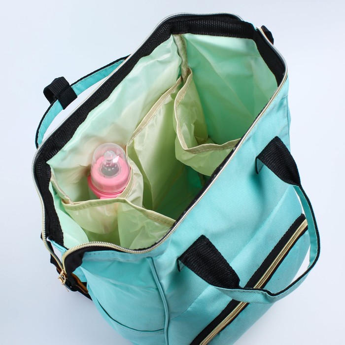 Сумка-рюкзак для хранения вещей малыша, цвет бирюзовый 4301111 (Фото 5)