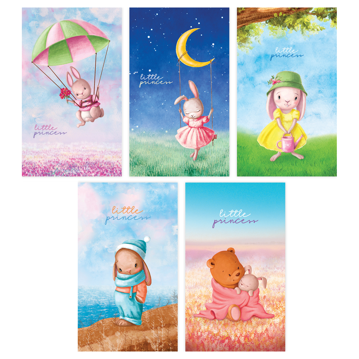 Блокнот А7 48л. на склейке BG Little bunny
