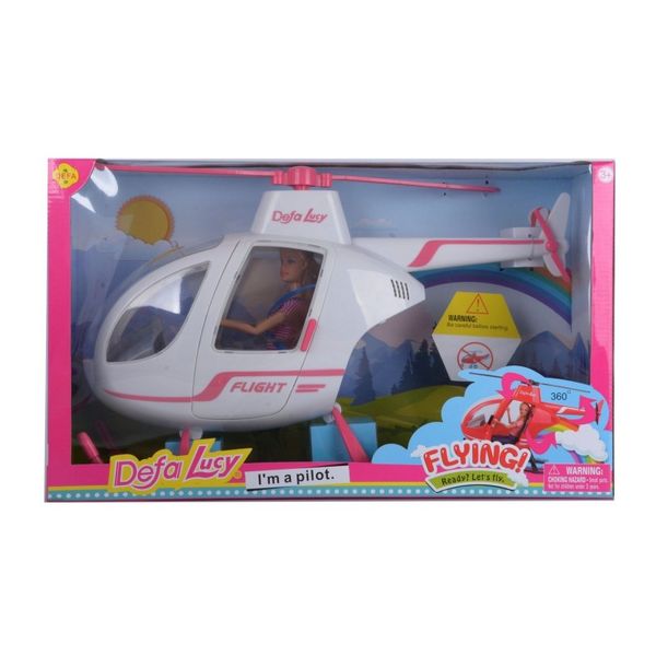 Набор с куклой DEFA Lucy Полёт на вертолёте (28,5 см, вертолёт, подвиж, свет, звук, в ассорт.) (10 (Вид 2)