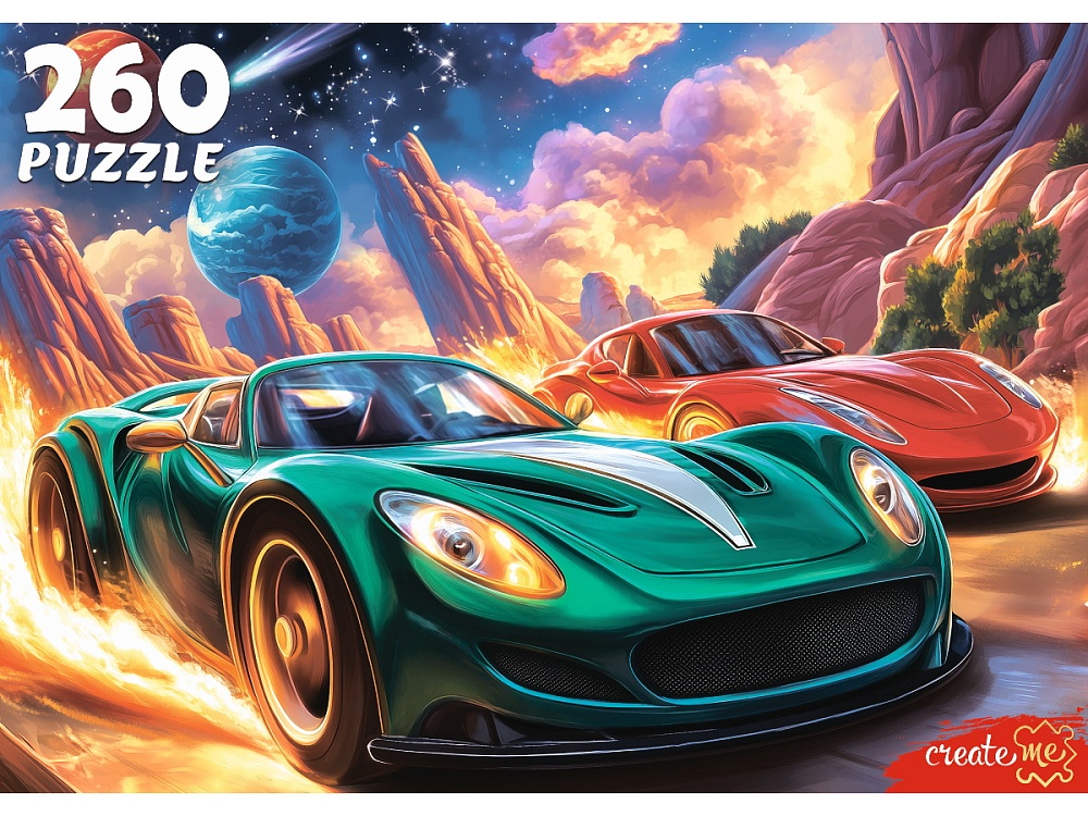 ПАЗЛЫ 260 элементов. КРУТЫЕ МАШИНЫ В КОСМОСЕ (арт. Ф260-6645)