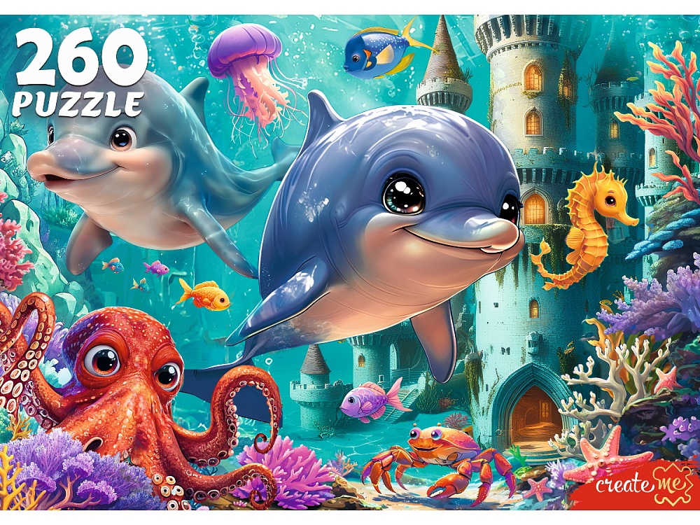 ПАЗЛЫ 260 элементов. УДИВИТЕЛЬНЫЙ ПОДВОДНЫЙ МИР (арт. Ф260-6646)