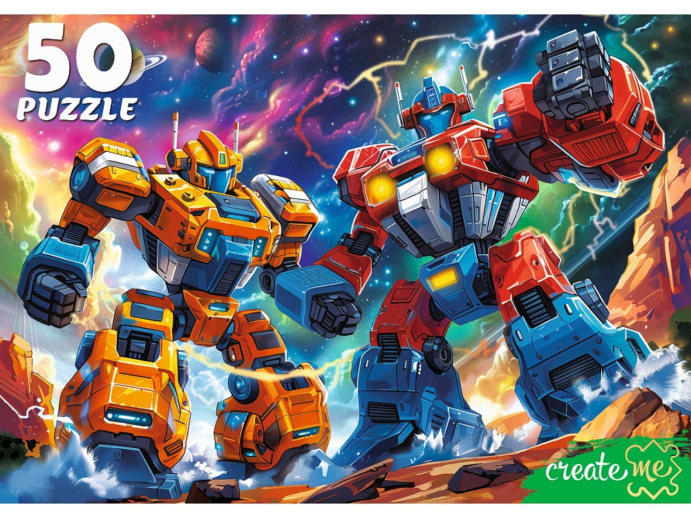 ПАЗЛЫ 50 элементов. КОСМИЧЕСКИЕ ТРАНСФОРМЕРЫ (арт.УК50-0214)