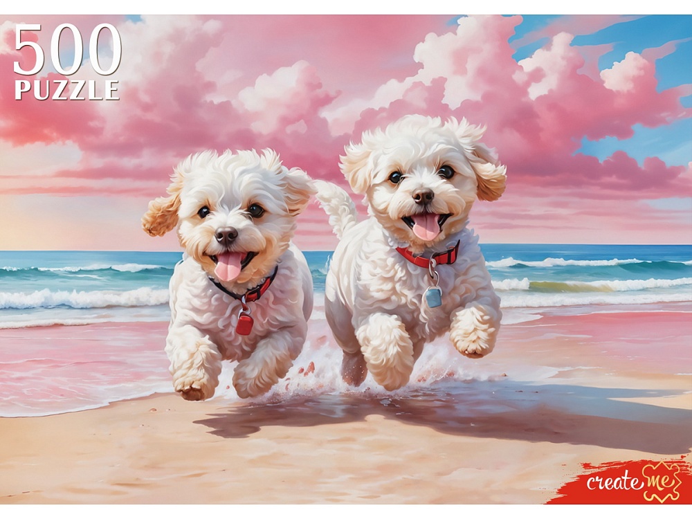 ПАЗЛЫ 500 элементов. ВЕСЕЛЫЕ ЩЕНКИ (арт.Ф500-1735)