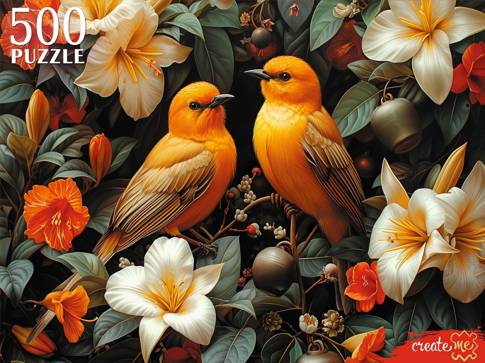 ПАЗЛЫ 500 элементов. ЗОЛОТЫЕ ПТИЦЫ  (арт.П500-7617)