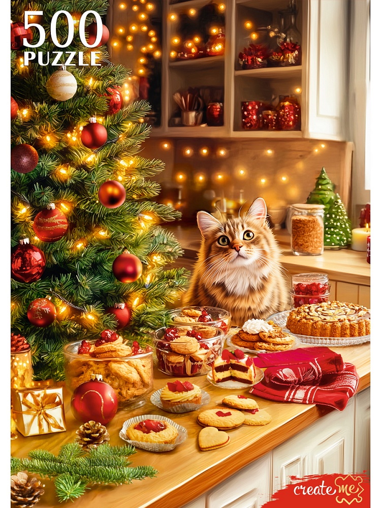 ПАЗЛЫ 500 элементов. НОВОГОДНИЙ УЮТ  (арт.П500-7624)