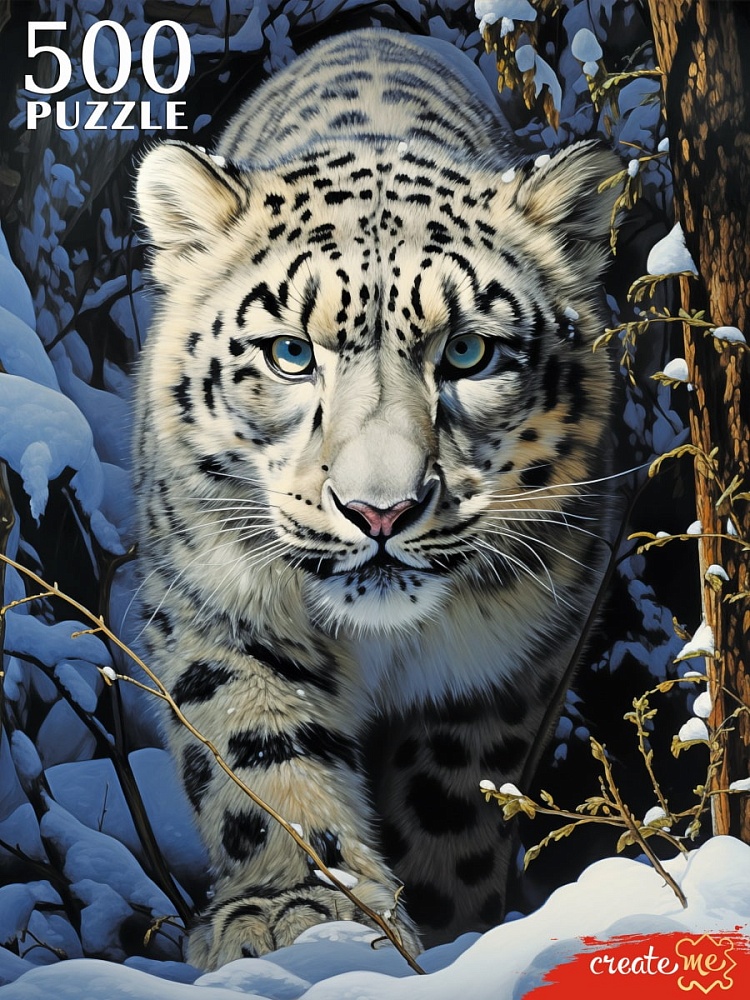 ПАЗЛЫ 500 элементов. СНЕЖНЫЙ БАРС (арт.П500-7621)