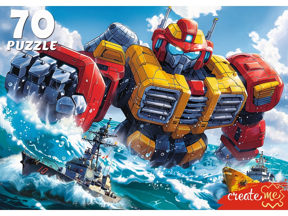 ПАЗЛЫ 70 элементов. ТРАНСФОРМЕР-ГИГАНТ (арт. УК70-0230)
