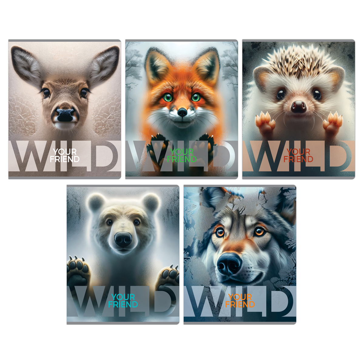 Тетрадь 48л., А5, клетка BG Wild, суперэконом