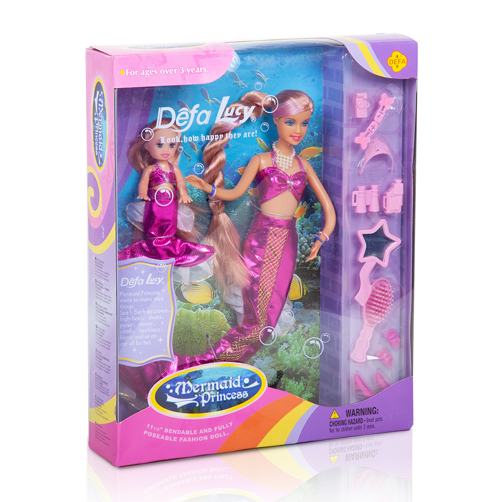 Набор кукол DEFA Lucy Принцессы моря (в комплекте обувь и аксессуары)