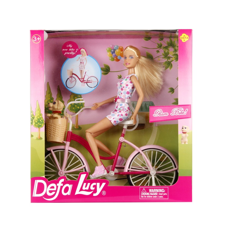 Кукла DEFA Lucy Велопрогулка (27 см, аксесс.)