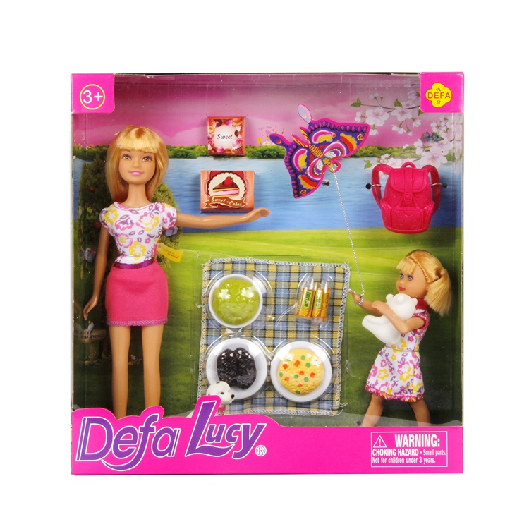 Кукла DEFA Lucy Пикник (22,5 см, 14 см, аксесс.)