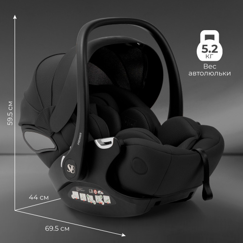 Автокресло Sweet Baby Premier WG06 Pro Black (Вид 2)