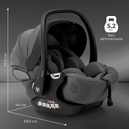 Автокресло Sweet Baby Premier WG06 Pro Grey (Вид 5)