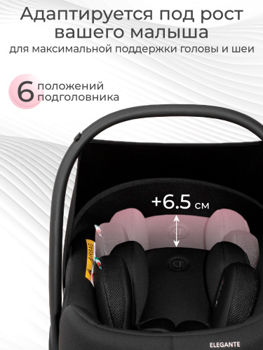 Автолюлька Sweet Baby Elegante Plus DK591 Black (Вид 5)