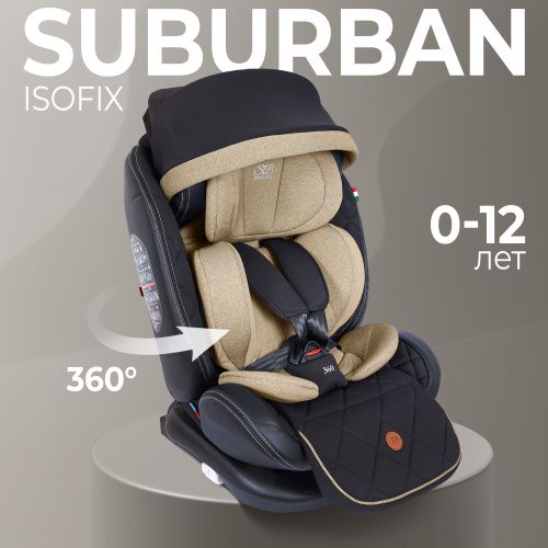 Автокресло поворотное группа 0123 (0-36) Sweet Baby Suburban ST-3 360 Isofix Brown