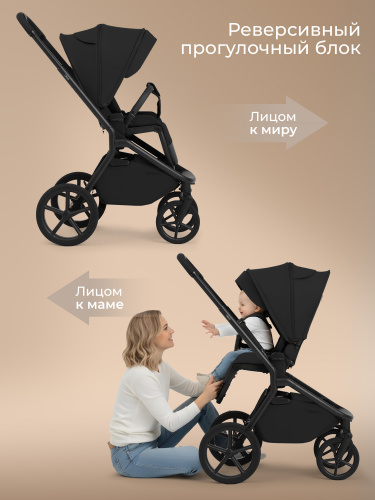 Коляска 2в1 SBL Orso Black (Вид 2)