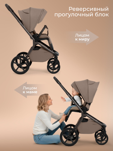 Коляска 2в1 SBL Orso Dark Beige (Вид 3)