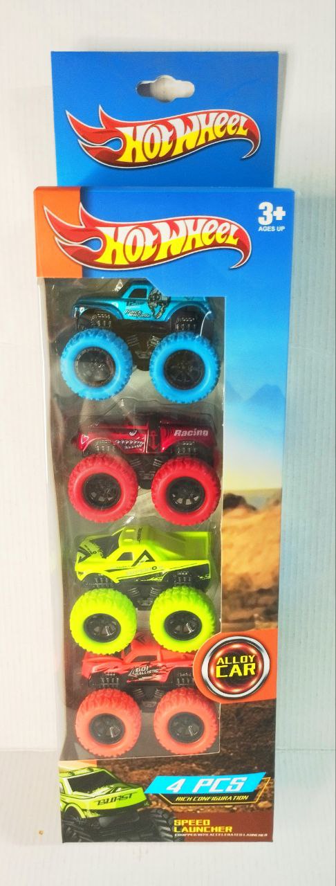 Набор моделей Джипы Hot  Wheels в наборе из 4-х штук.28*9,5*5,5 см.1/144.Арт.778-6B