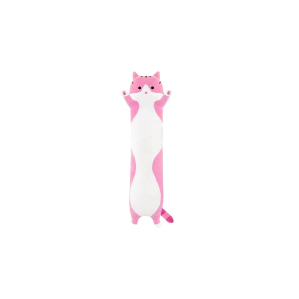 Мягкая игрушка Кот батон 90 см розовый (Вид 1)