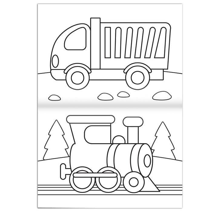 Раскраска Транспорт, 16 стр., формат А4 7103919 (Вид 2)