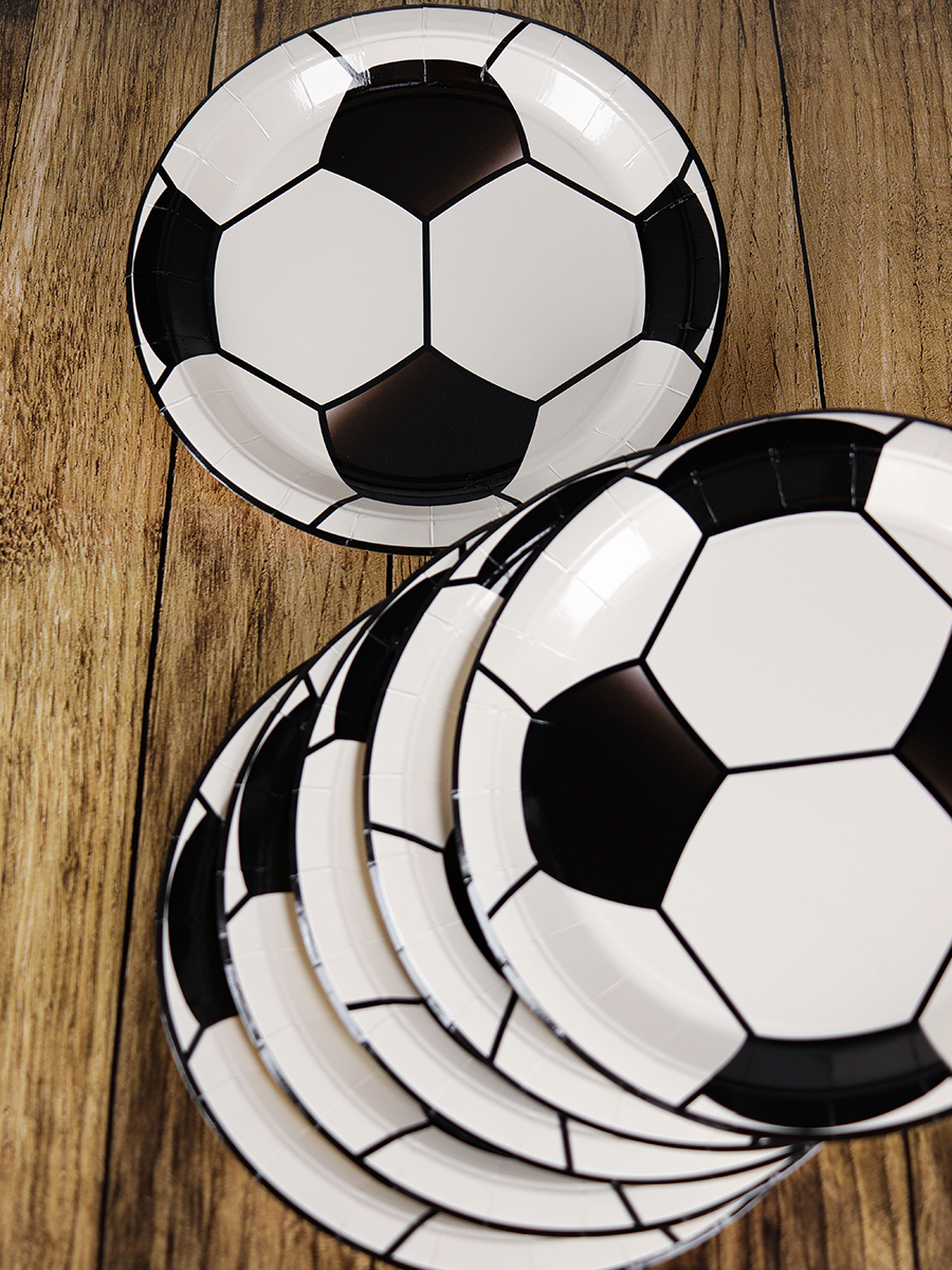 Бумажные тарелки Футбол, 23 см, 6 шт ФЛ-2781