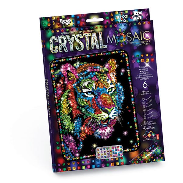 Набор креативного тв-ва Crystal Mosaic Тигр (Вид 2)