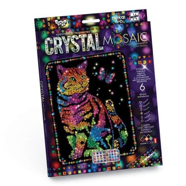 Набор креативного тв-ва Crystal Mosaic Кот (Вид 2)