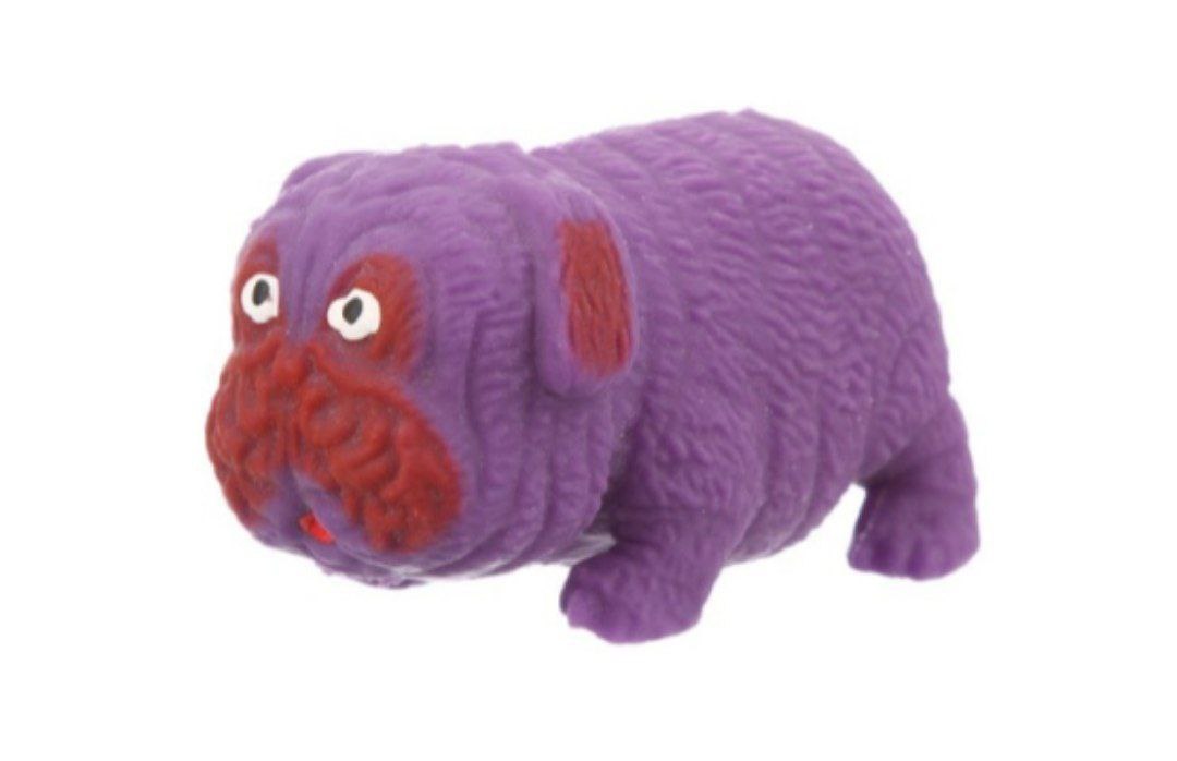 Антистресс мопс с песком фиолетовый арт.190-10