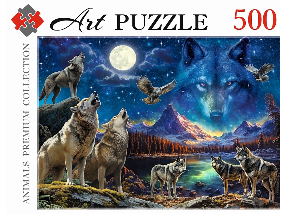 Artpuzzle. ПАЗЛЫ 500 элементов. КРАСОТА ВОЛКОВ (Арт.Ф500-3892)