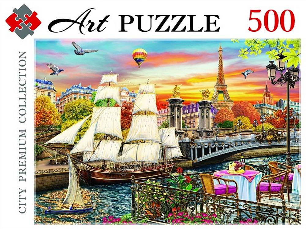 Artpuzzle. ПАЗЛЫ 500 элементов. ПАРУСНИК В ПАРИЖЕ (Арт.Ф500-3895)