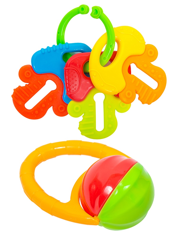 ПогремушкаВеселые звуки-50+(2шт., в пакете) арт. И-9915