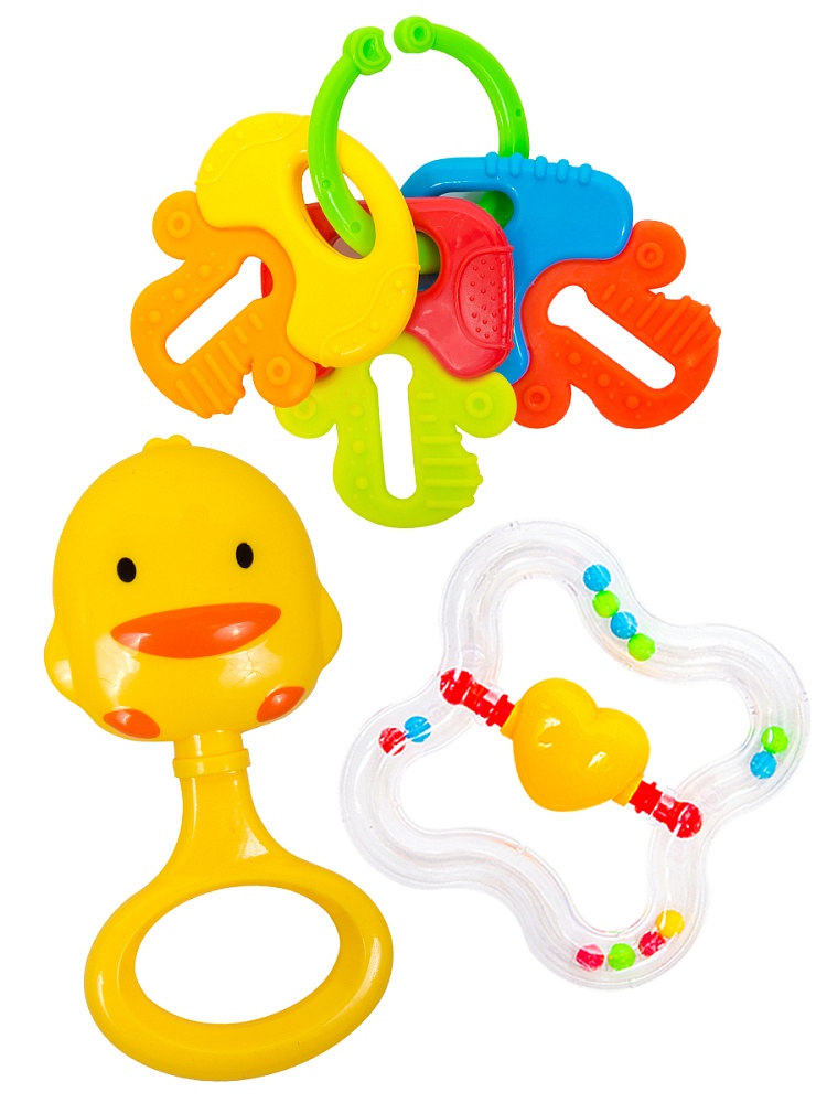 ПогремушкаВеселые звуки-80+(3шт., в пакете) арт. И-9918