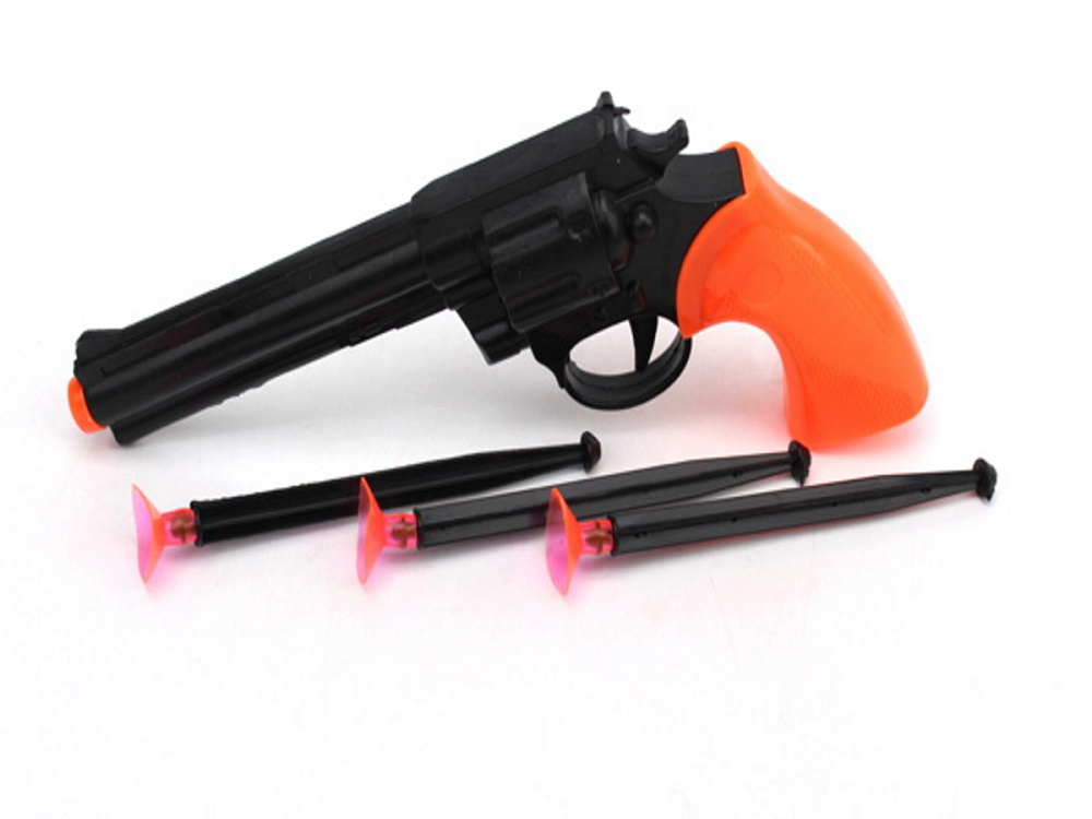 Револьвер с пулями-присосками (21 см) (3 пули в к-те) в пакете (Арт. 2174853)