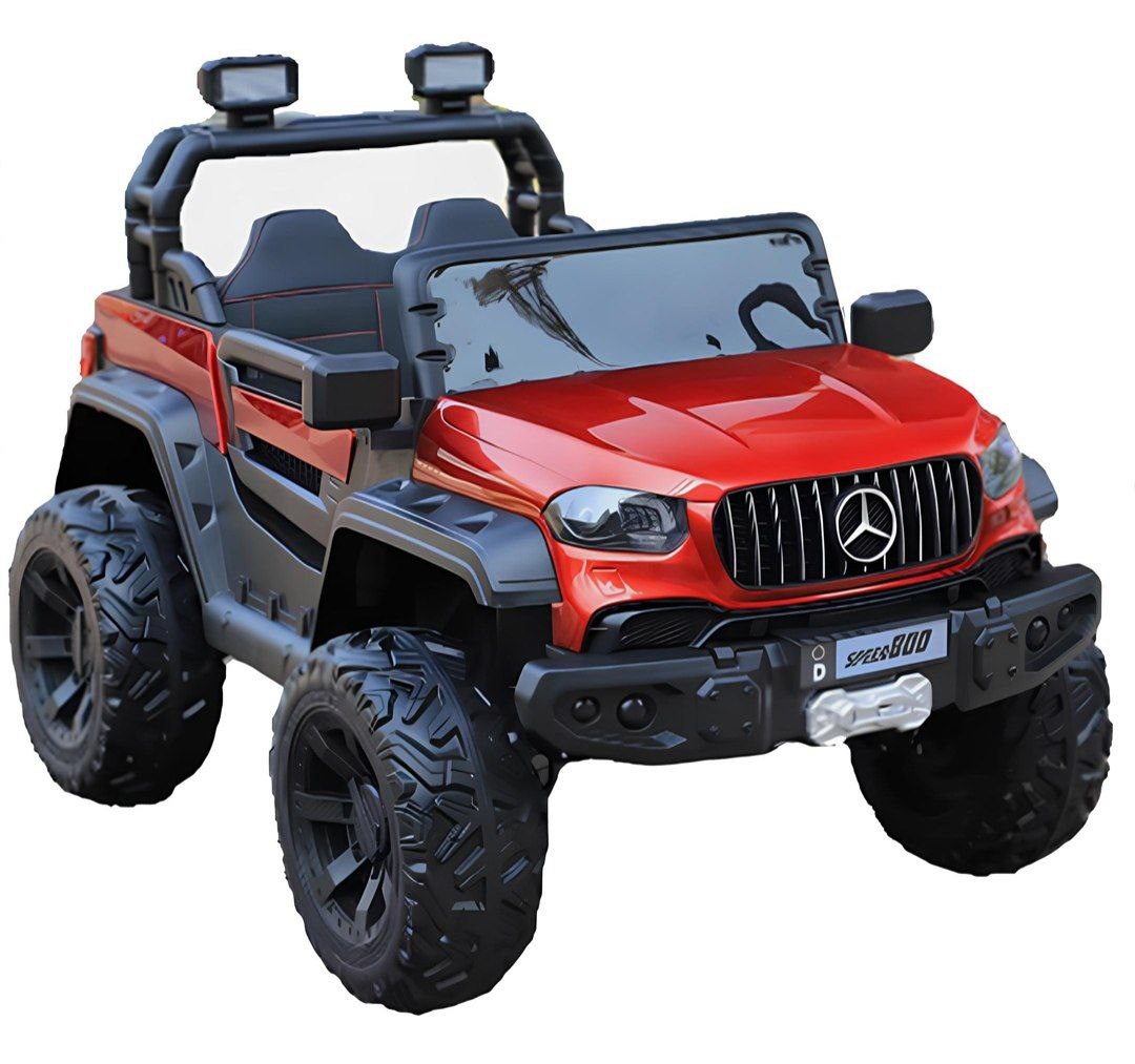 Электромобиль красный арт.22 C EVA 4WD