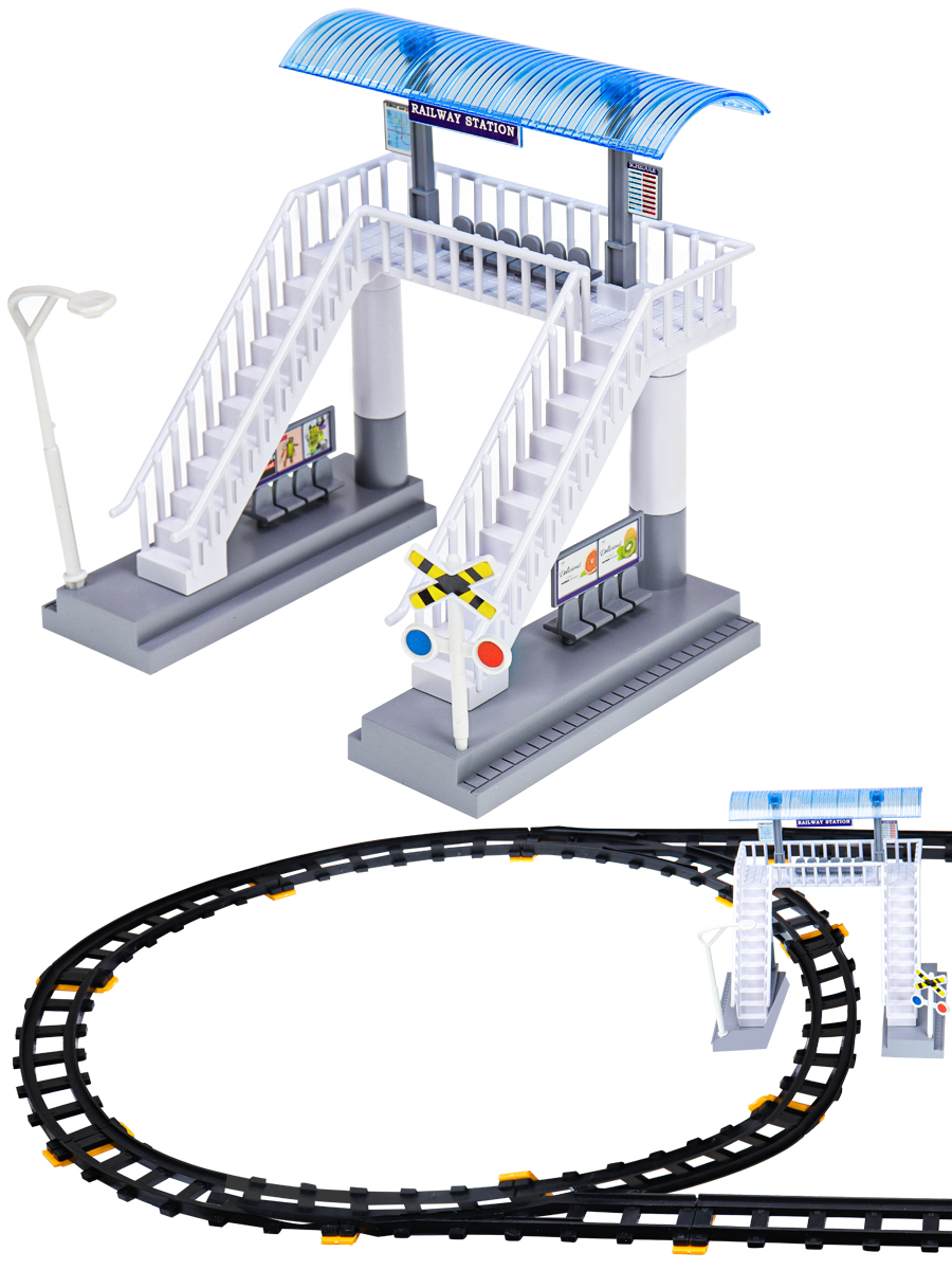 Железная дорога на р/у(153 см x 62см)Скоростной поезд-5(свет,звук,76 эл.,в коробке) (Арт. 1964757) (Вид 5)