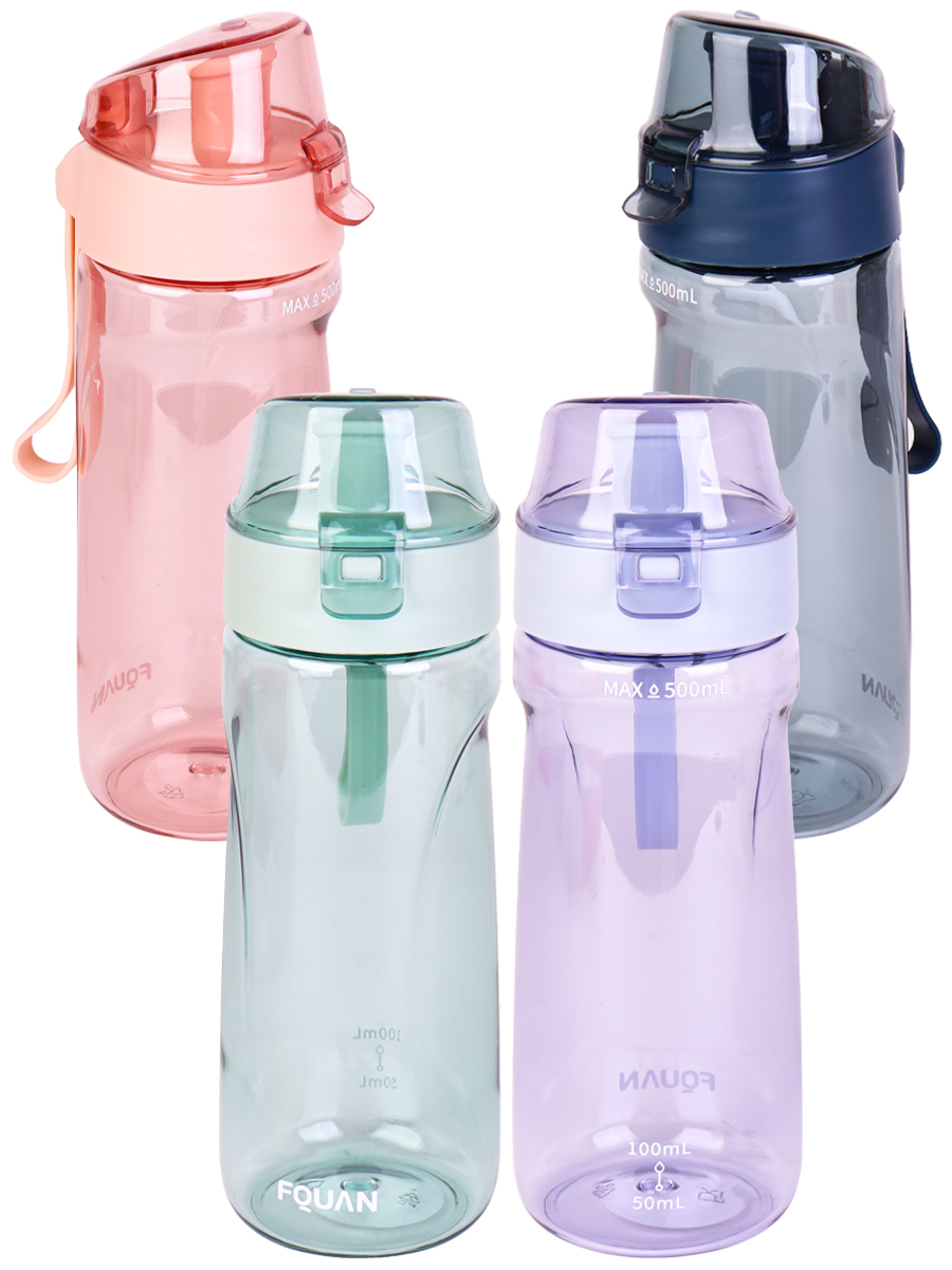 Бутылка для воды пластиковая, Любимые моменты, 500 мл, в ассортименте УД-4121 (Вид 1)
