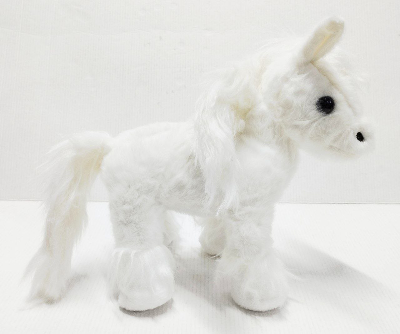 Мягкая игрушка лошадка, цвет белый, 23см