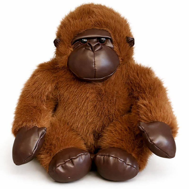 Мягкая игрушка Горилла, цвет коричневый, 23см