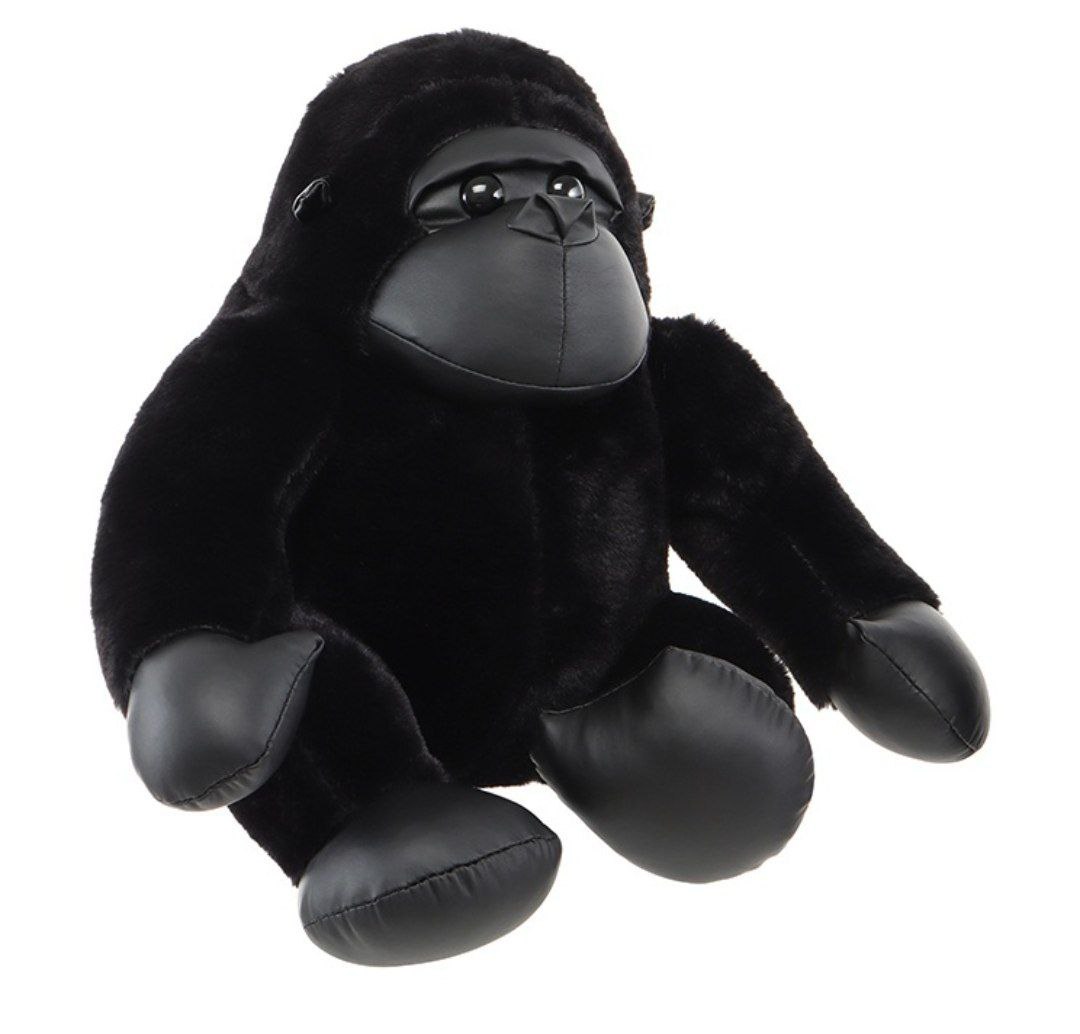 Мягкая игрушка Горилла, цвет черный, 23см
