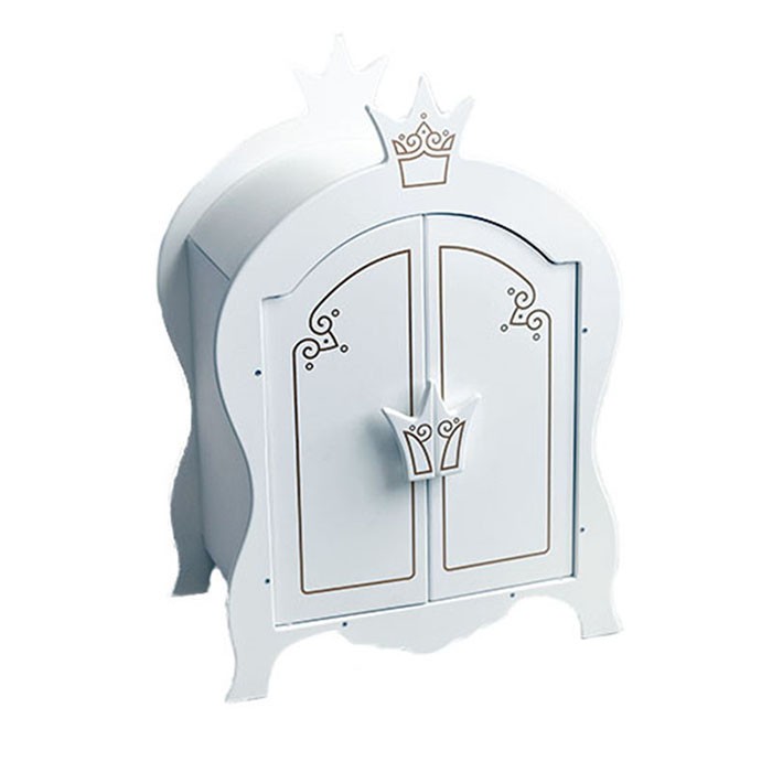 Шкаф для кукол Shining Crown белоснежный шелк (Вид 1)