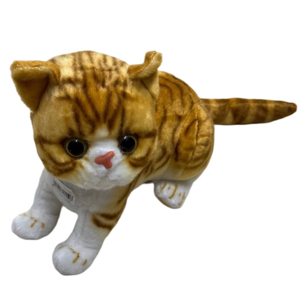 Мягкая игрушка кошка реалистичная, цвет в ассортименте